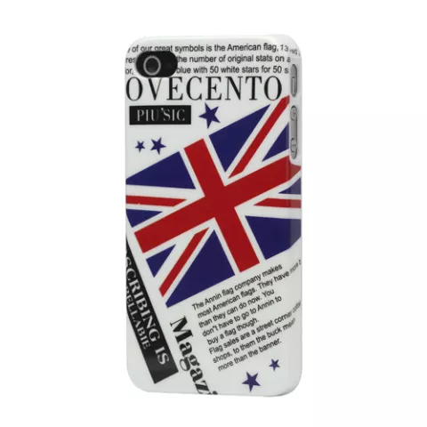 iPhone 4 / 4s britannique anglais drapeau drapeau cas de magazine magazine cas Ovecento