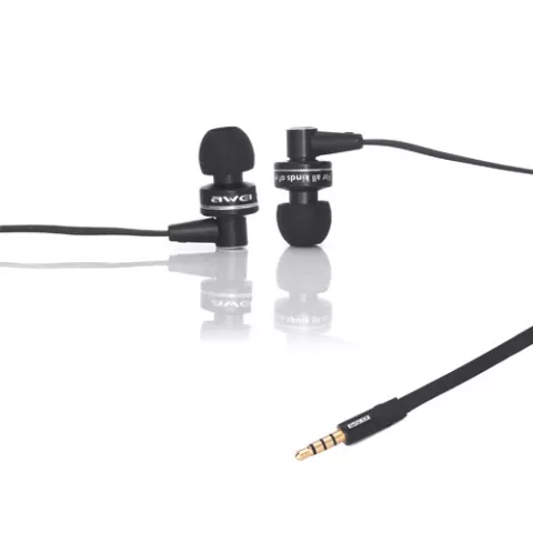 Qualit&eacute; sonore Awei &eacute;couteurs intra-auriculaires noirs &eacute;couteurs micro