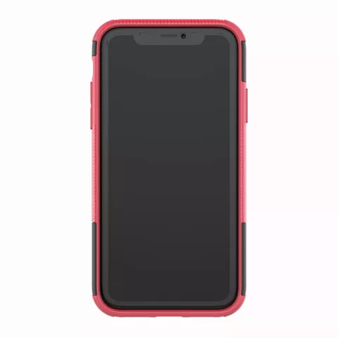 Coque profil de pneu TPU Polycarbonate la coque compatible avec iPhone XR - Noir Rose Protection
