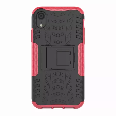 Coque iPhone XR TPU Polycarbonate - Noir Rose Protection