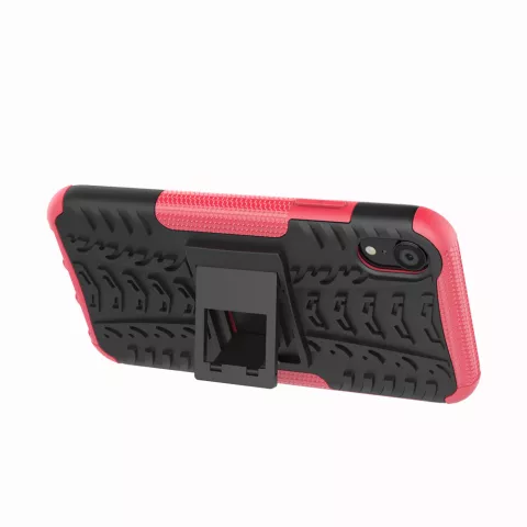 Coque iPhone XR TPU Polycarbonate - Noir Rose Protection