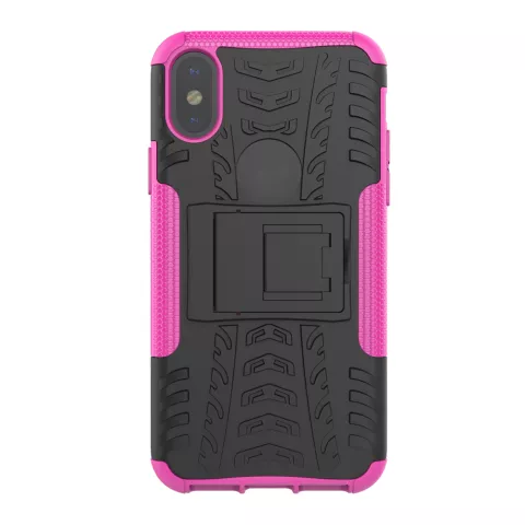 Coque de protection antichoc la coque compatible avec iPhone X XS - Or rose