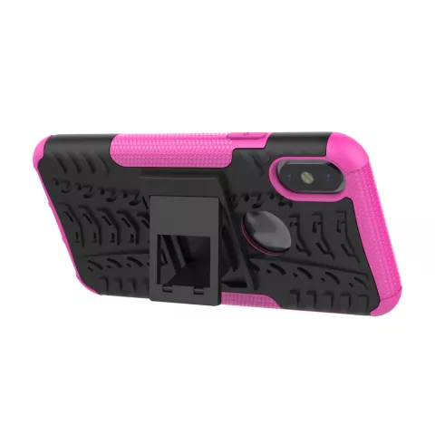 Coque de protection antichoc la coque compatible avec iPhone X XS - Or rose