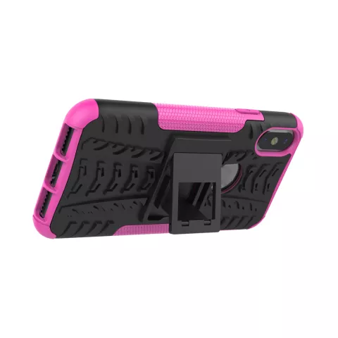 Coque de protection antichoc la coque compatible avec iPhone X XS - Or rose
