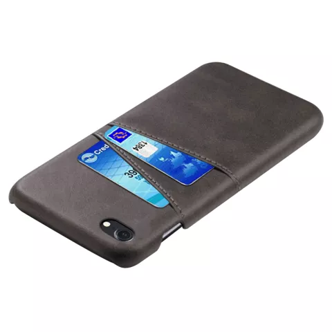 &Eacute;tui portefeuille Duo Cardslot compatible avec iPhone 7 8 SE 2020 SE 2022 - Protection noire