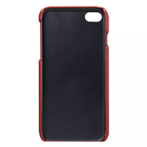 Duo Cardslot Wallet &Eacute;tui portefeuille compatible avec iPhone 7 8 SE 2020 SE 2022 - Protection Rouge