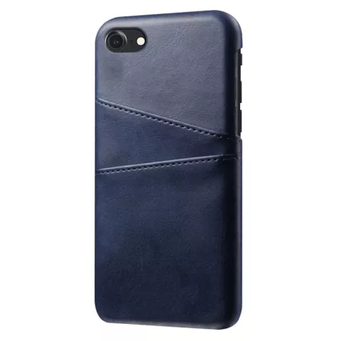 Etui portefeuille en cuir pour iPhone 7 8 SE 2020 SE 2022 - Protection bleu