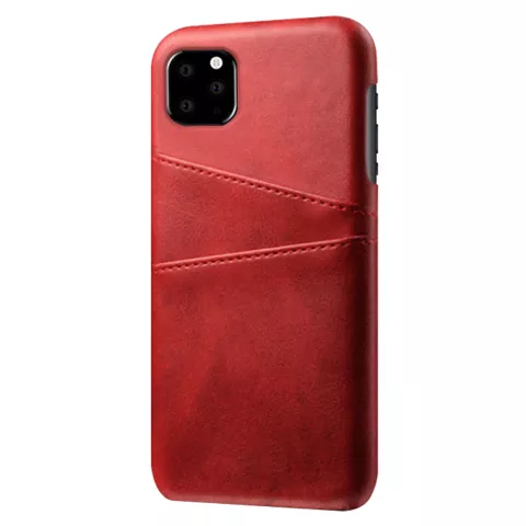 Coque iPhone 11 Pro Max Portefeuille Portefeuille en Cuir - Protection Rouge