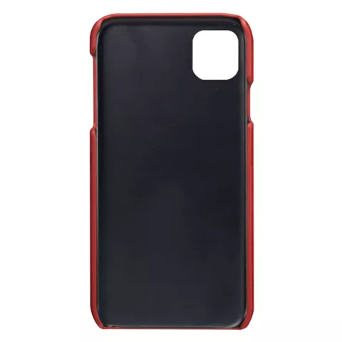 Duo Cardslot Wallet Portefeuille la coque compatible avec iPhone 11 Pro Max - Protection Rouge