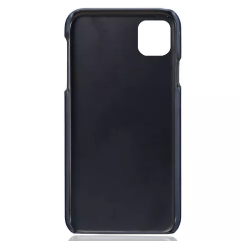 Duo Cardslot Wallet Portefeuille la coque compatible avec iPhone 11 - Protection Bleu Fonc&eacute;
