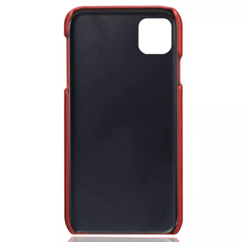 Duo Cardslot Wallet Portefeuille la coque compatible avec iPhone 11 Pro - Protection Rouge