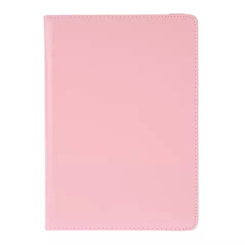 Coque iPad 10.2 pouces en cuir textur&eacute; Litchi avec coque - Rose Protection Standard