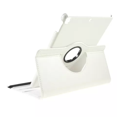 Litchi Texture Cuir compatible avec iPad 10,2&quot; &amp; iPad Air 3 10,5&quot; (2019) &amp; iPad Pro 10,5&quot; (2017) &eacute;tui avec coque - Blanc Protection Standard