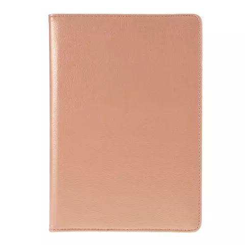 &Eacute;tui iPad 10.2 pouces en cuir textur&eacute; Litchi avec housse - Norme de protection en or rose