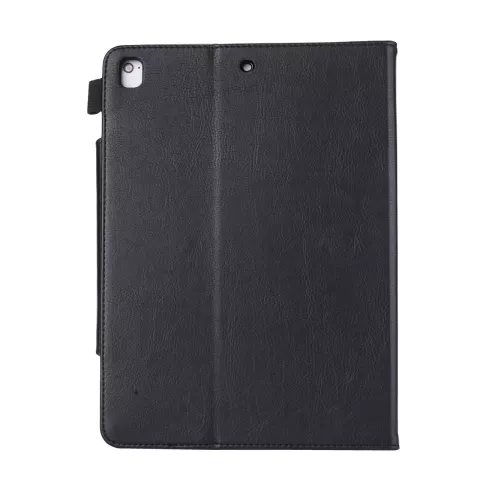 &Eacute;tui Portefeuille Avec Fermoir En M&eacute;tal Et Fente Pour Stylo Pour iPad 10.2 Pouces - Noir