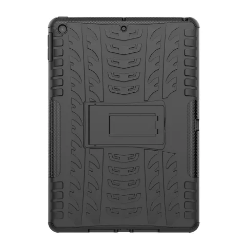 Profil De Pneu Poign&eacute;e De Couverture B&eacute;quille En Plastique TPU compatible avec iPad 10,2 Pouces - Noir