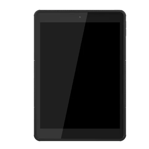 Profil De Pneu Poign&eacute;e De Couverture B&eacute;quille En Plastique TPU compatible avec iPad 10,2 Pouces - Noir