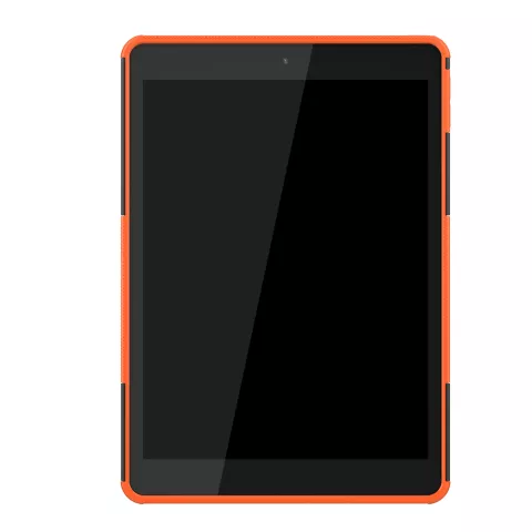 Profil De Pneu Poign&eacute;e De Couverture B&eacute;quille En Plastique TPU compatible avec iPad 10,2 Pouces - Orange