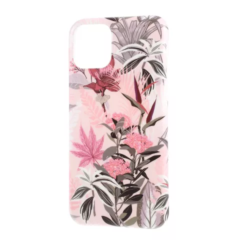Coque Blossom Flowers Flowers Nature TPU Flexible Absorbant les Chocs compatible avec iPhone 11 - Rose