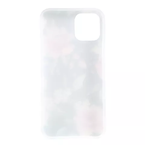 Coque Coque Fleurs Feuilles Fleurs Nature TPU Flexible Absorbant les Chocs compatible avec iPhone 11 - Noir
