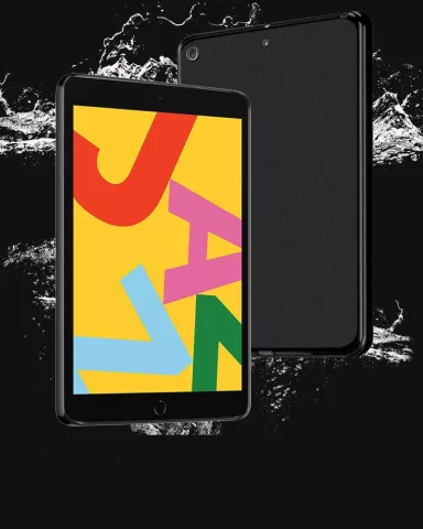 &Eacute;tui De Couverture En Plastique Souple TPU &Eacute;tanche compatible avec iPad 10,2 Pouces - Noir