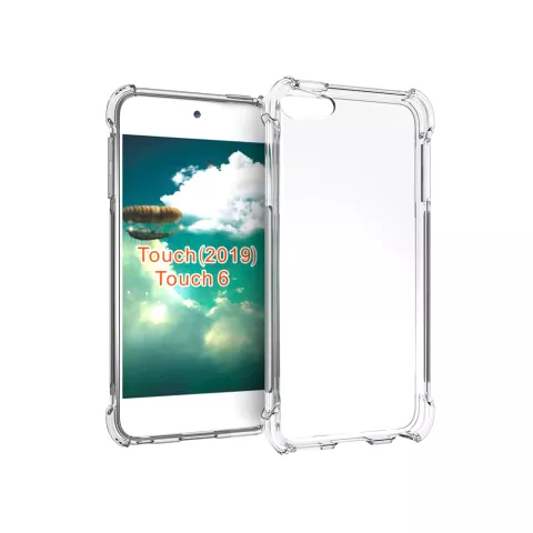 &Eacute;tui de protection en TPU r&eacute;sistant aux chutes antid&eacute;rapant compatible avec iPod Touch 5 iPod Touch 6 iPod Touch 7 - Transparent