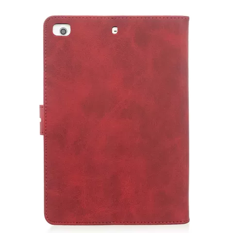 &Eacute;tui De Couverture De Portefeuille De Portefeuille En Cuir Faux Avec Support compatible avec iPad Mini 1 2 3 4 5 - 7,9 Pouces - Rouge