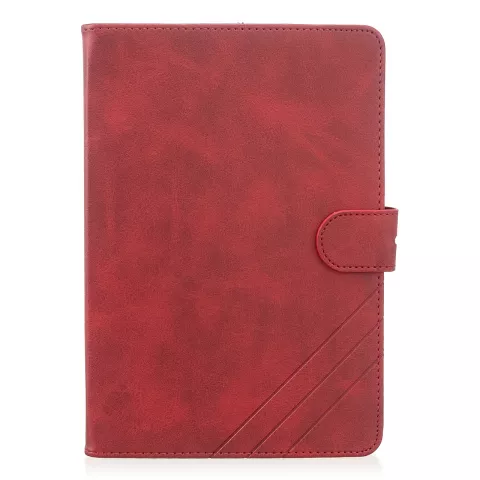 &Eacute;tui De Couverture De Portefeuille De Portefeuille En Cuir Faux Avec Support compatible avec iPad Mini 1 2 3 4 5 - 7,9 Pouces - Rouge