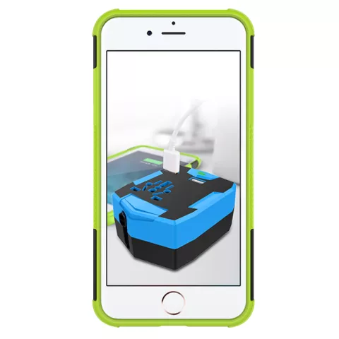 Coque de protection antichoc la coque compatible avec iPhone 7 Plus 8 Plus - Vert
