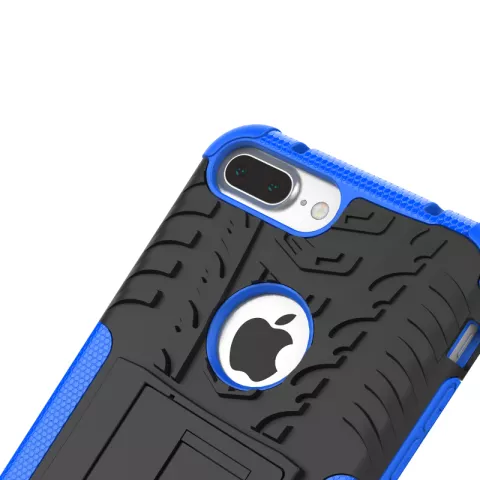 Coque de protection antichoc iPhone 7 Plus 8 Plus - Bleu