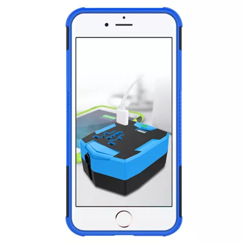 Coque de protection antichoc iPhone 7 Plus 8 Plus - Bleu