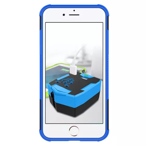Coque de protection antichoc la coque compatible avec iPhone 7 Plus 8 Plus - Bleu
