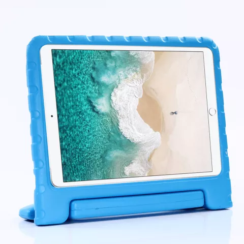 Support De Poign&eacute;e De Couverture Pour Enfants EVA Antichoc compatible avec iPad 10.2 iPad Air 3 10.5 iPad Pro 10.5 - Bleu