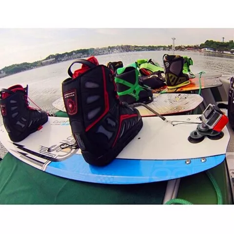 Support triple ventouse avec mini tr&eacute;pied &agrave; vis pour voiture compatible avec GoPro HERO - Noir
