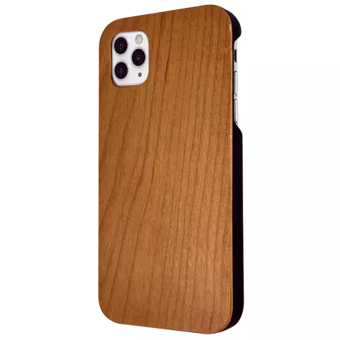 Bois de cerisier la coque compatible avec iPhone 11 Pro Max - Bois v&eacute;ritable Nature