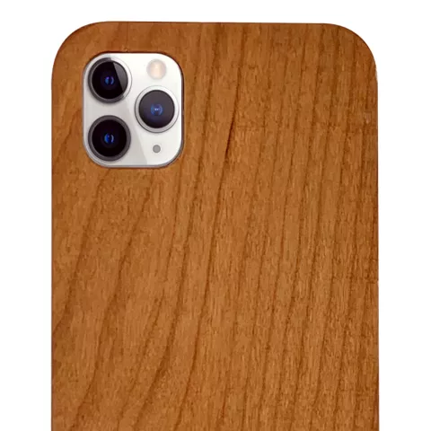 Bois de cerisier la coque compatible avec iPhone 11 Pro Max - Bois v&eacute;ritable Nature