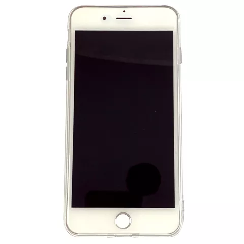 Coque en TPU Peaches compatible avec iPhone 7 Plus 8 Plus - Rose Transparent Flexible