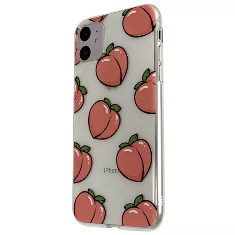 Coque en TPU iPhone 11 Peaches - Transparent Rose Flexible