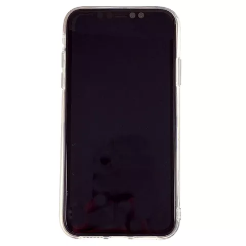 Coque en TPU Peaches compatible avec iPhone 11 Pro Max - Rose Transparent Flexible