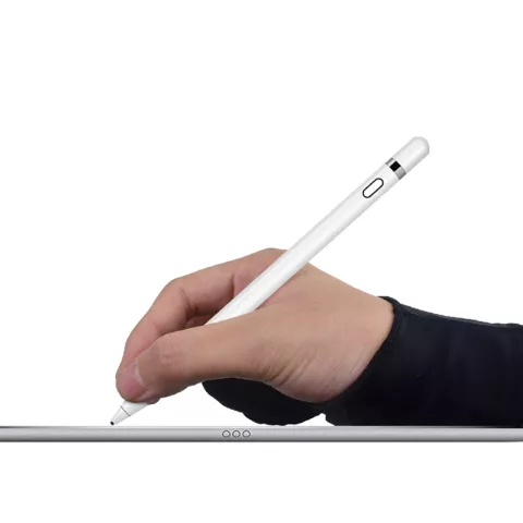 Manchon de gant anti-toucher Gant de dessin stylet compatible avec Apple et Samsung - Noir