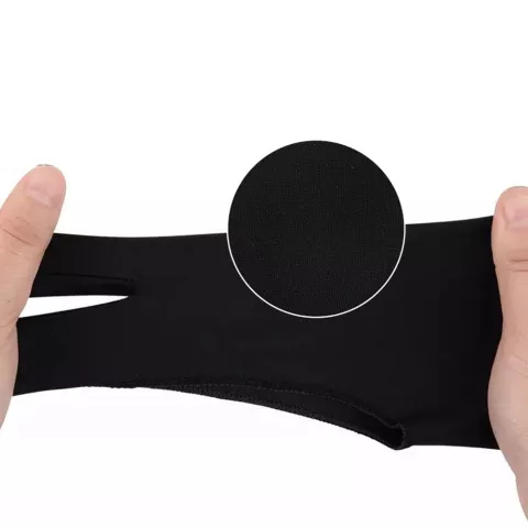 Manchon de gant anti-toucher Gant de dessin stylet compatible avec Apple et Samsung - Noir