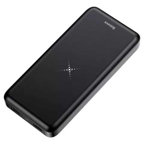 Powerbank Baseus M36 10 000 mAh avec chargeur &agrave; technologie Qi - Finition m&eacute;tal