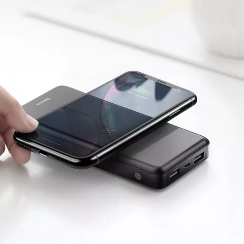 Powerbank Baseus M36 10 000 mAh avec chargeur &agrave; technologie Qi - Finition m&eacute;tal