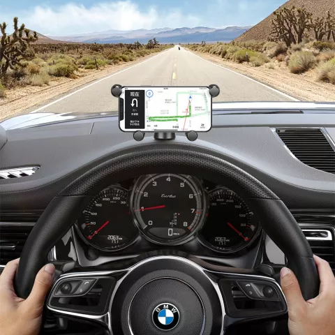 Support de t&eacute;l&eacute;phone par gravit&eacute; Baseus pour tableau de bord de voiture - Universel