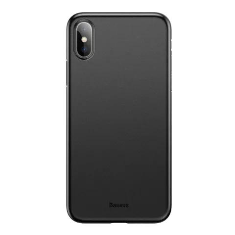 Coque iPhone X XS Baseus Wing Ultra Fine L&eacute;g&egrave;re - Noire