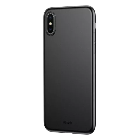 Coque iPhone X XS Baseus Wing Ultra Fine L&eacute;g&egrave;re - Noire