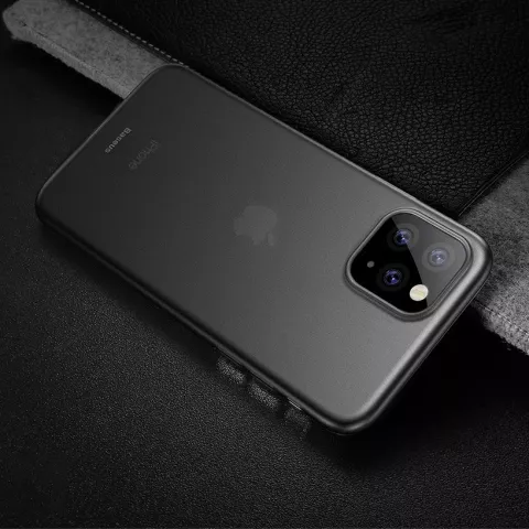 Coque iPhone 11 Pro Max Baseus Wing Ultra Fine L&eacute;g&egrave;re - Noire
