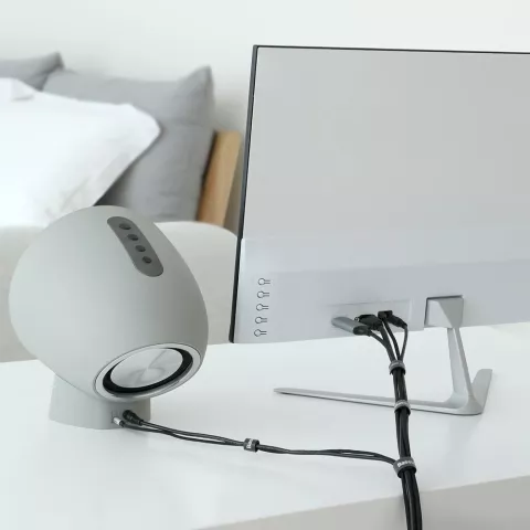 Baseus Rouleau Velcro 3m - Organisateur de c&acirc;bles d&eacute;coupable Noir Cable Tie