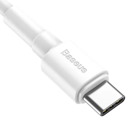 C&acirc;ble Baseus USB-A vers USB type-C - Synchroniser la charge blanc