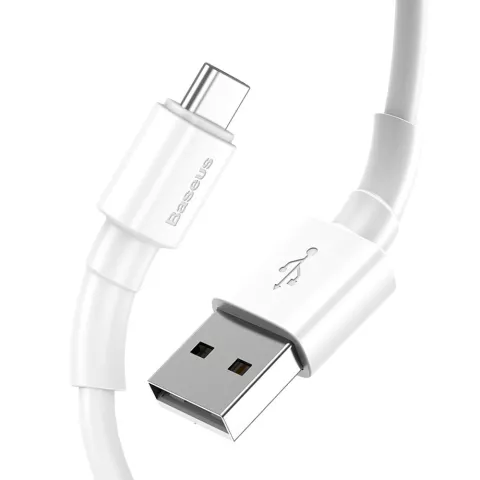 C&acirc;ble Baseus USB-A vers USB type-C - Sync Charging Blanc